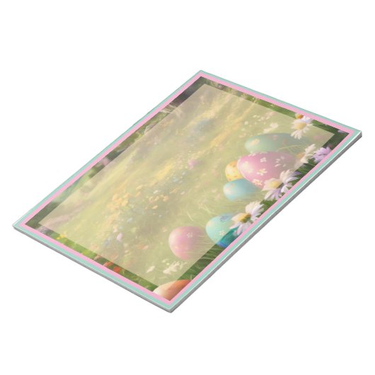 草原のイースターエッグ ノートパッド (アングル)