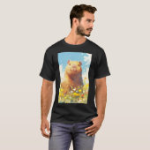 草原のカピバラ Tシャツ (正面フル)