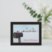 草原のクリスマスの大きい家 シーズンポストカード (スタンド正面)