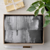 草原のバーンズの白黒の写真 薄葉紙 (ギフト)