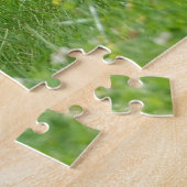 草原のパズルのボストンテリアの子犬 ジグソーパズル (側面)