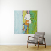 草原のヒツジ タペストリー (インサイチュ)