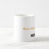 草原のビーチのニューヨークの西クラシック コーヒーマグカップ (中央)