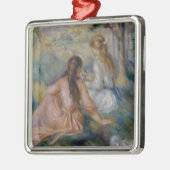 草原のピエールAugusteルノアール| メタルオーナメント (左)