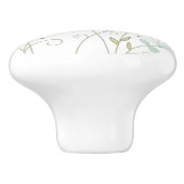草原のワイルドフラワー セラミック ノブ (側面)