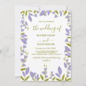 草原のワイルドフラワー・ボタニカルウェディング 招待状 (正面)