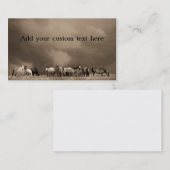 草原の名刺の馬 名刺 (正面/裏面)