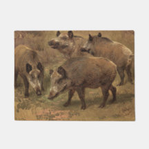 草原の四頭のイノシシ（ロザ・ボヌール作）