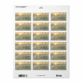 草原の夕日 ラベル (フルシート)