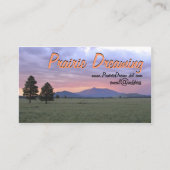 草原の屋外ガイドの占領を乗り越える嵐 名刺 (正面)