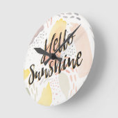 草原の微風II |のこんにちは日光 ラウンド壁時計 (傾斜)