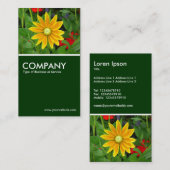 草原の日曜日のルドベキア 名刺 (正面/裏面)