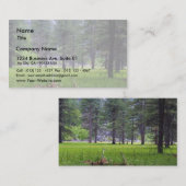 草原の木の草のマツ 名刺 (正面/裏面)