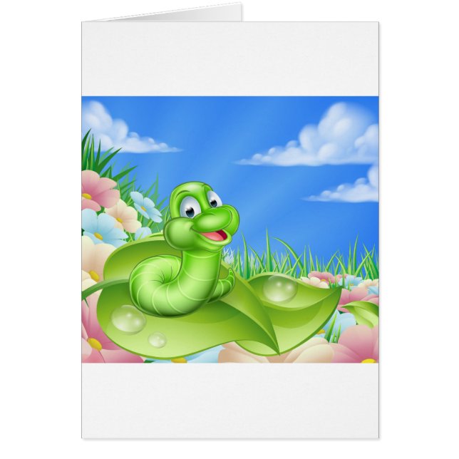 草原の漫画の幼虫 (正面)