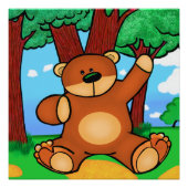 草原の熊 - Bear in grassland ポスター (正面)