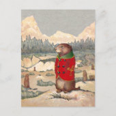 草原の犬の町の水田の足 ポストカード (正面)