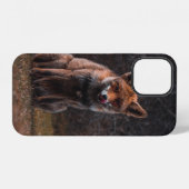 草原の狐 iPhoneケース (裏面横)
