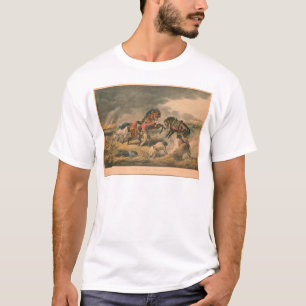 草原の生命: わな猟師の防衛(0879A) Tシャツ