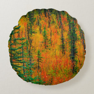 草原の秋 ラウンドクッション