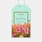 草原の花をイメージしたブライダルシャワーやイベント ギフトタグ (正面)