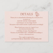 草原の花　ミスティーローズ　ウェディング　詳細 エンクロージャーカード (正面)