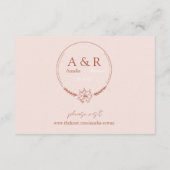 草原の花　ミスティーローズ　ウェディング　詳細 エンクロージャーカード (裏面)