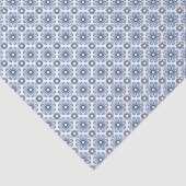 草原の藍色の陰気なフロンティアモチーフ 薄葉紙 (詳細)