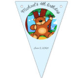 草原の誕生日に耐える バンティングフラッグ (第1の旗)