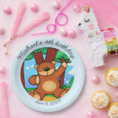 草原の誕生日に耐える ペーパープレート (パーティー)