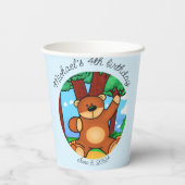 草原の誕生日に耐える 紙コップ (裏面)