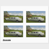 草原の軽いリムジン 長方形シール (シート)