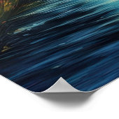 草原の輝き、日没、川 ポスター (角)