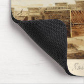 草原の鉄道の町 マウスパッド (コーナー)