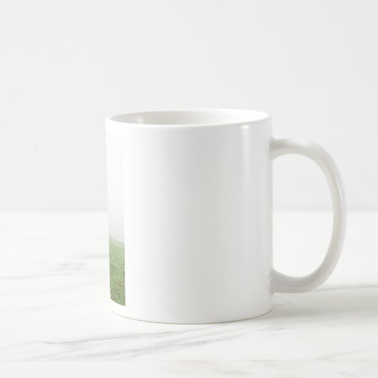 草原の霧の中の馬 コーヒーマグカップ (右)