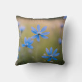 草原の青い野の花 クッション (裏面)