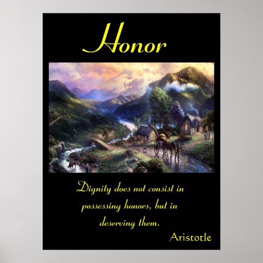 草原の風景の中鮮やかの名誉開花 ポスター (正面)