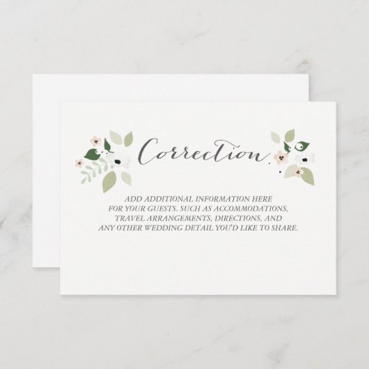 草原はカード訂正咲きます エンクロージャーカード (正面/裏面)