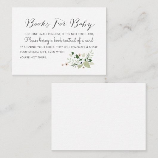 草原は本ベビー、招待の挿入物のための咲きます エンクロージャーカード (正面/裏面)