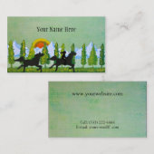 草原を渡って 名刺 (正面/裏面)