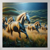 草原を駆け抜ける ポスター (正面)