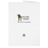 草原ホセのための踊りのカップルの結婚式の招待状 (裏面)