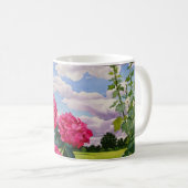 草原2008年の端の花 コーヒーマグカップ (正面右)