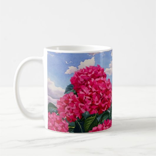 草原2008年の端の花 コーヒーマグカップ (左)