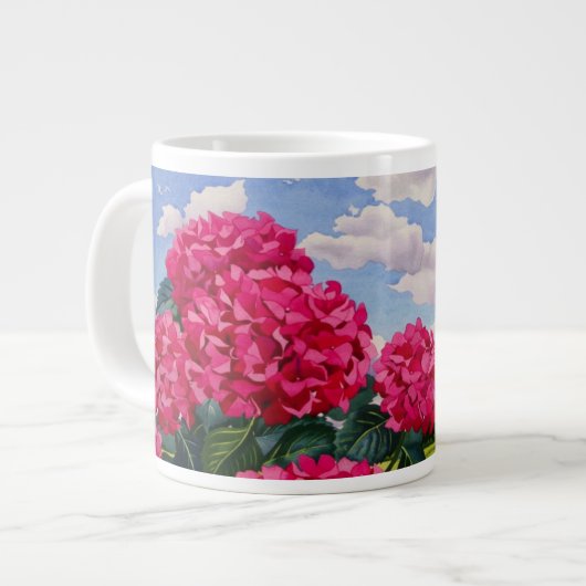 草原2008年の端の花 ジャンボコーヒーマグカップ (正面左)
