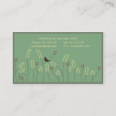 草原、名刺のテンプレート 名刺 (裏面)