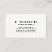 草原 名刺 (裏面)