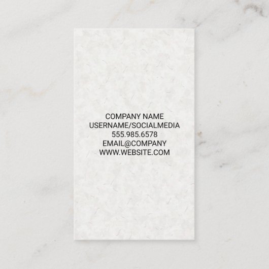 草原 | 自然ロゴ 名刺 (裏面)