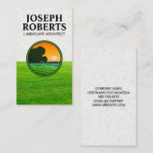 草原 | 自然ロゴ 名刺 (正面/裏面)