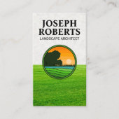 草原 | 自然ロゴ 名刺 (正面)