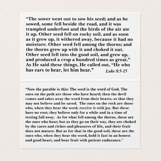 草地と種子を刈り取る 名刺 (内部フラット)